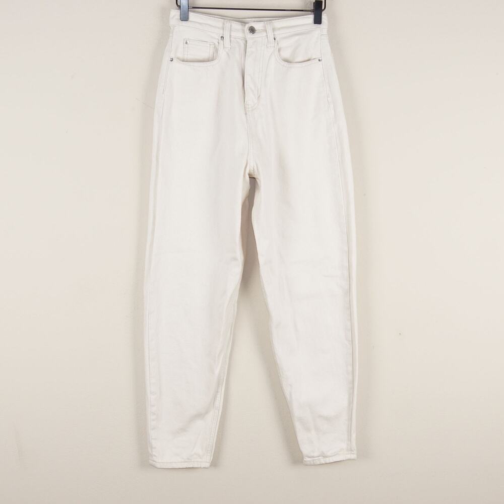 WeWoreWhat Rigid Dani High Rise Off White Ivory Boyfriend Jeans Womens 25